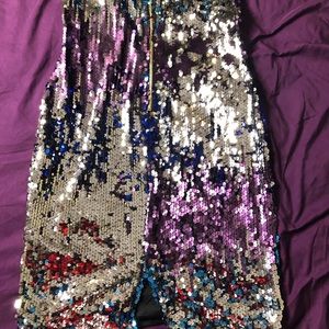 Sequin Mini Dress.